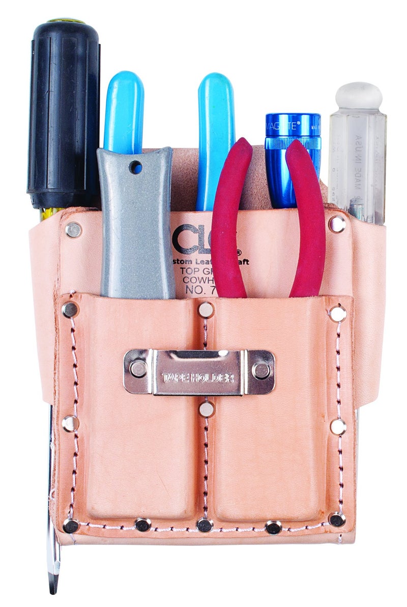 Custom Leathercraft CLC Custom Leathercraft 700 Tool Pouch  Heavy Duty  5-Pocket  Tan - Image 5
